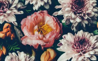 Vintage bouquet of beautiful flowers. Floral background. Baroque old fashiones style