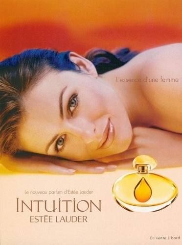 Estee Lauder ad for intuition perfume