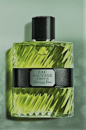 Dior Eau Sauvage colors of yellow and green